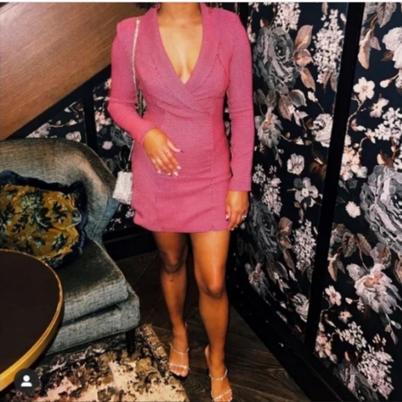 Zara pink and black blazer dress - Picture 14 of 16